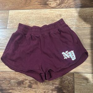 Hollister Red Athletic Shorts Elastic Waistband Comfortable Fit
